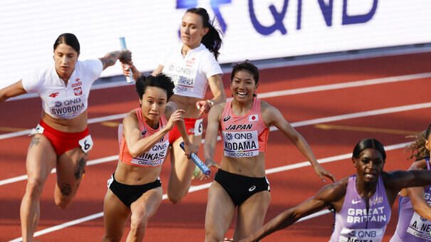 【オレゴン世界選手権】日本新記録！／女子4x100ｍリレー予選