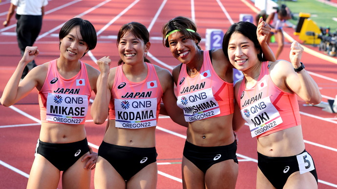 【オレゴン世界選手権】日本新記録！／女子4x100ｍリレー予選