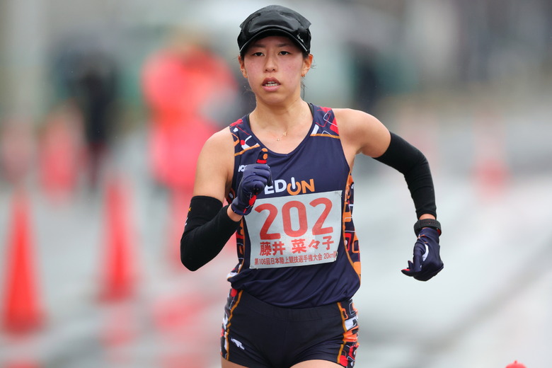 【日本選手権20km競歩】女子20km競歩優勝　藤井菜々子（エディオン）