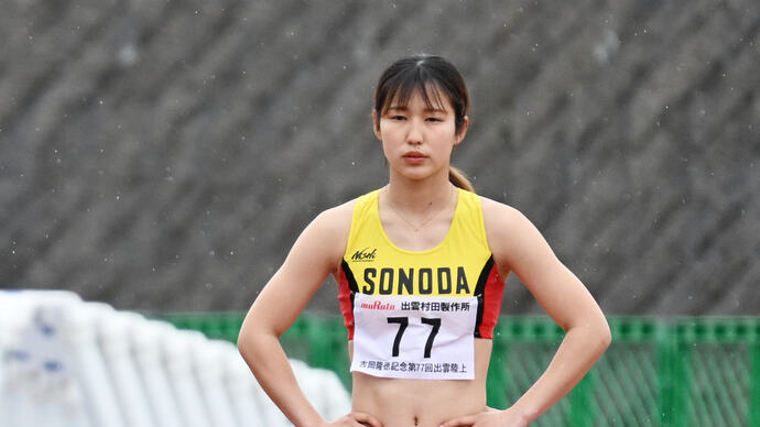 【GPシリーズ 出雲陸上】女子100mで2連覇を果たした 三浦愛華（園田学園女子大学）