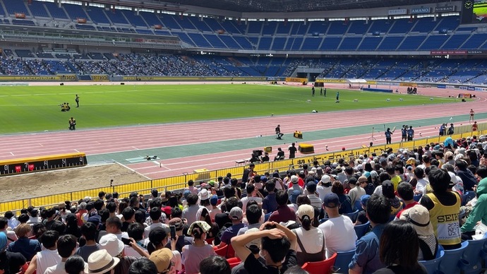 【セイコーGGP】女子走幅跳から競技スタート！