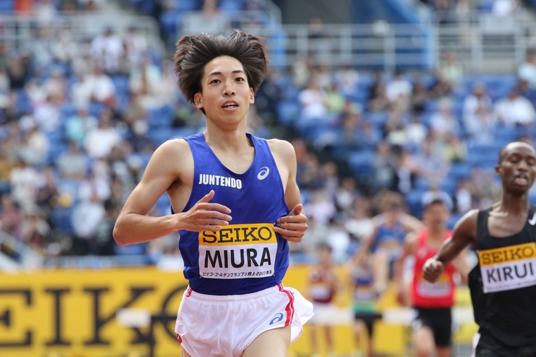 【セイコーGGP】男子3000mSC決勝:三浦 龍司(順天堂大学)が海外選手を抑えて1着!