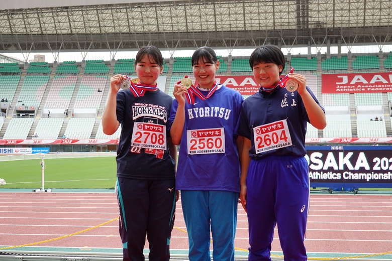 【第107回日本選手権】U20女子円盤投　表彰式