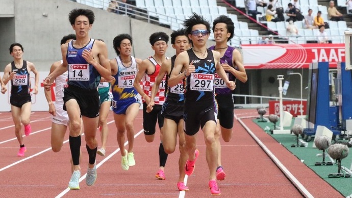 【第107回日本選手権】男子1500m予選1組　野口雄大がトップタイムで決勝進出