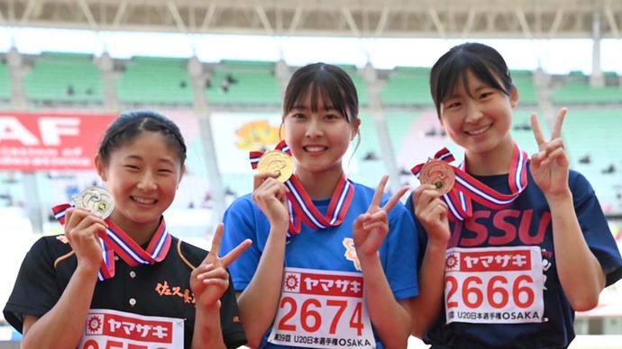 【第107回日本選手権】U20女子棒高跳　表彰式