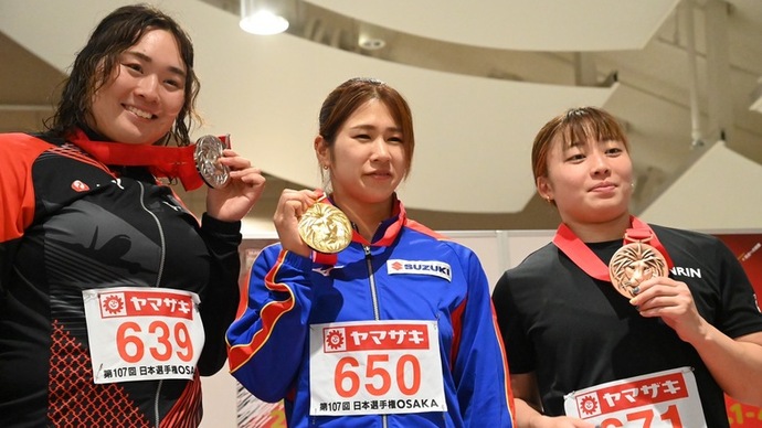 【第107回日本選手権】女子やり投　表彰式