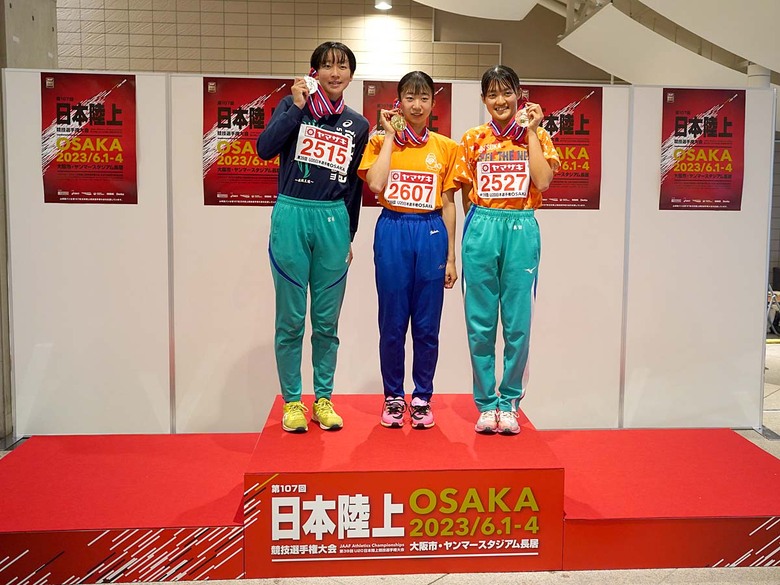 【第107回日本選手権】U20女子400m　表彰式