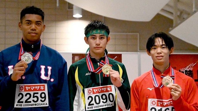 【第107回日本選手権】U20男子200m　表彰式