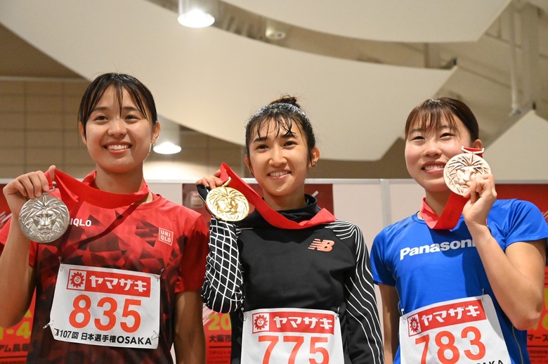 【第107回日本選手権】女子1500m　表彰式