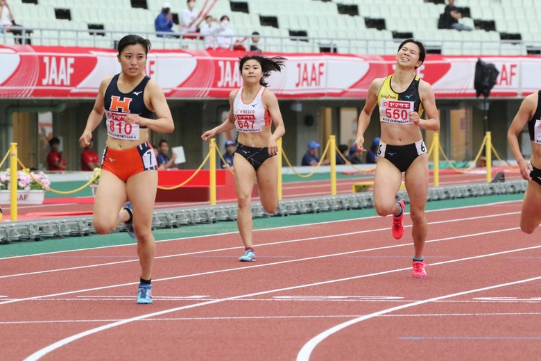 【第107回日本選手権】女子400m予選1組　熊谷遥未が1着でフィニッシュ