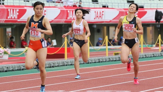 【第107回日本選手権】女子400m予選1組　熊谷遥未が1着でフィニッシュ
