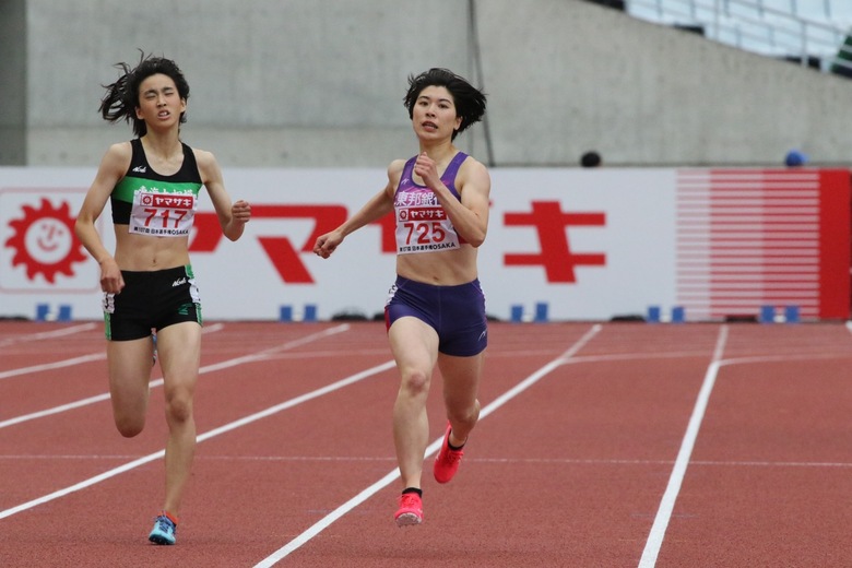 【第107回日本選手権】女子400ｍ予選2組　松本奈菜子が1着でフィニッシュ、決勝進出を決める