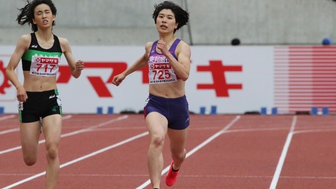 【第107回日本選手権】女子400ｍ予選2組　松本奈菜子が1着でフィニッシュ、決勝進出を決める