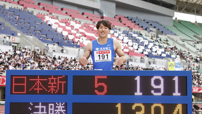 【日本選手権】第4日ハイライト／男子110mハードル泉谷駿介が今季世界リスト2位の13秒04で日本記録を更新！男子100mは坂井隆一郎が初優勝を果たす