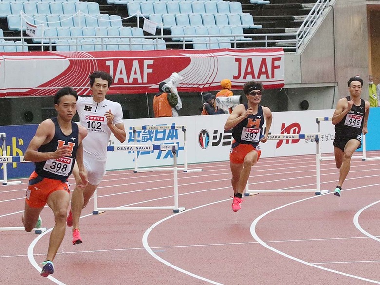 【第107回日本選手権】男子400mH 予選2組 井之上駿太（法政大）が1位で決勝へ