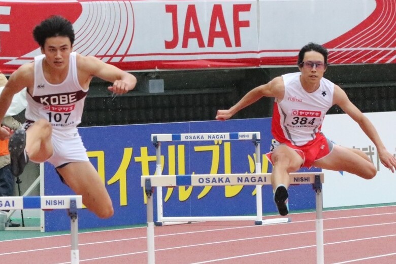 【第107回日本選手権】男子400mH 予選3組 岸本と中井が決勝進出