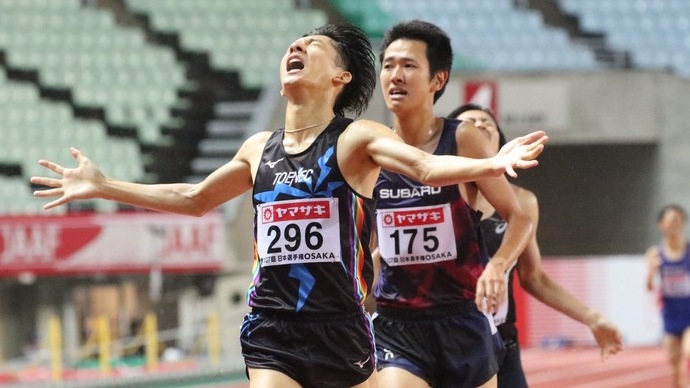 【第107回日本選手権】男子1500m　河村一輝が大会記録の3分38秒45で優勝！