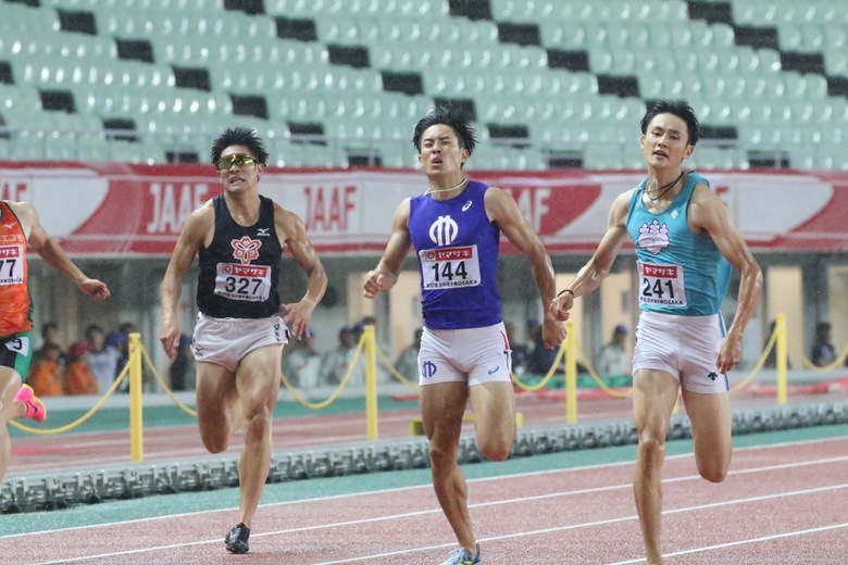 【第107回日本選手権】男子200m　鵜澤飛羽が自己新記録となる20秒32で初優勝を果たす