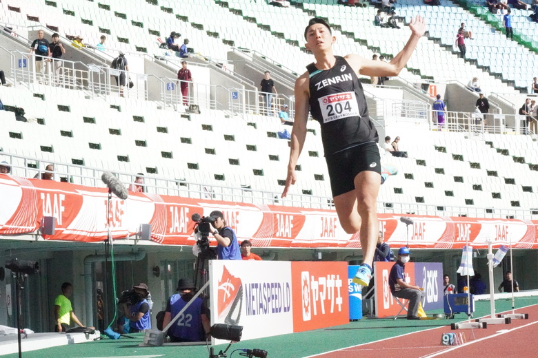 【第107回日本選手権】男子走幅跳　城山正太郎が逆転で優勝