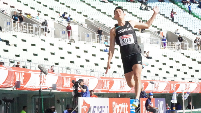 【第107回日本選手権】男子走幅跳　城山正太郎が逆転で優勝