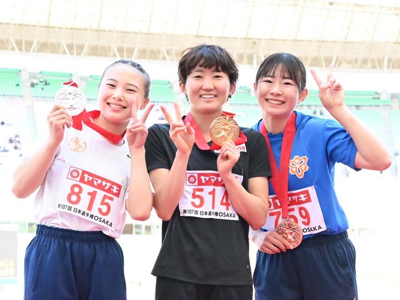【第107回日本選手権】女子棒高跳　表彰式