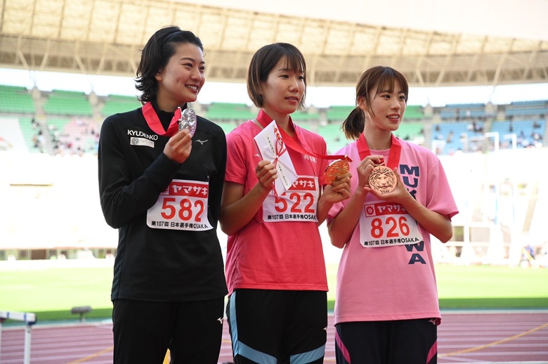 【第107回日本選手権】女子三段跳　表彰式