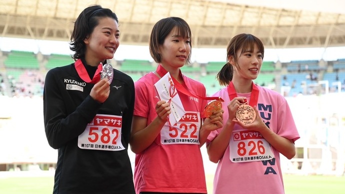 【第107回日本選手権】女子三段跳　表彰式