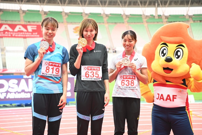 【第107回日本選手権】女子走幅跳　表彰式