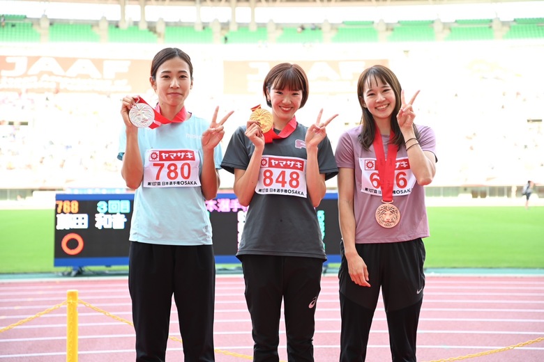 【第107回日本選手権】女子400mH　表彰式