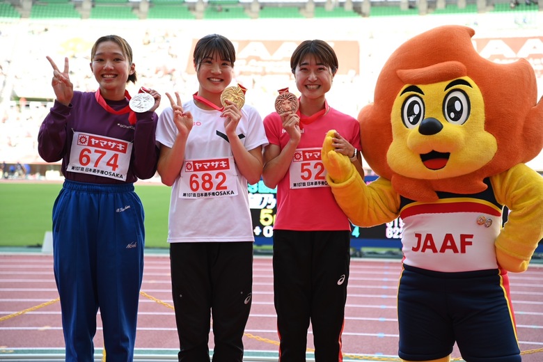 【第107回日本選手権】女子800m　表彰式