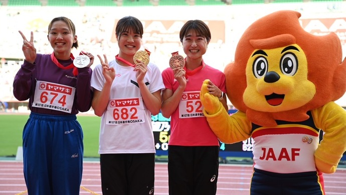 【第107回日本選手権】女子800m　表彰式