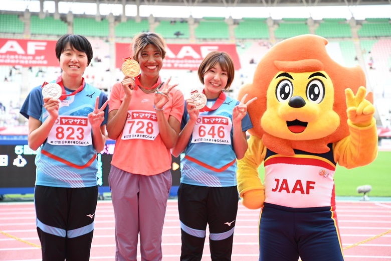 【第107回日本選手権】女子200m　表彰式