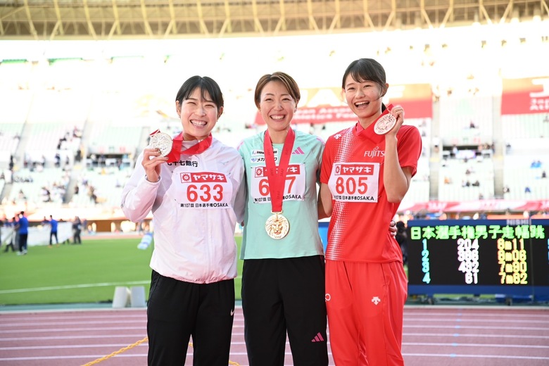 【第107回日本選手権】女子100mH　表彰式