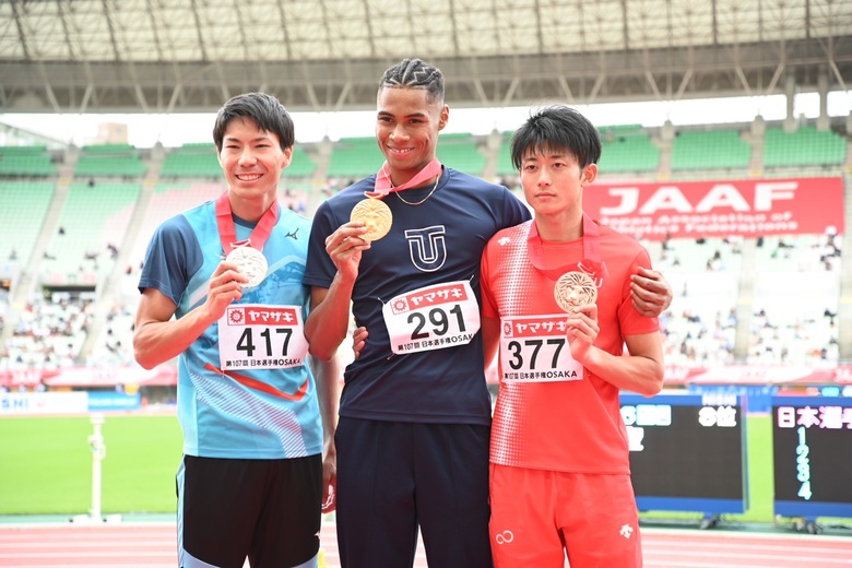 【第107回日本選手権】男子400m　表彰式