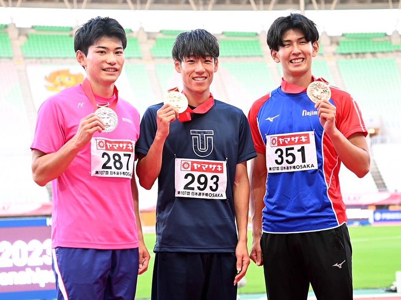 【第107回日本選手権】男子400mH　表彰式