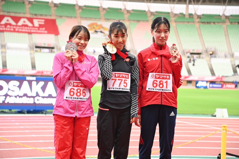 【第107回日本選手権】女子5000m　表彰式