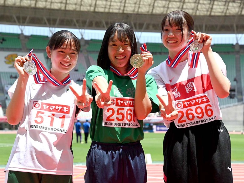 【第107回日本選手権】U20女子三段跳　表彰式