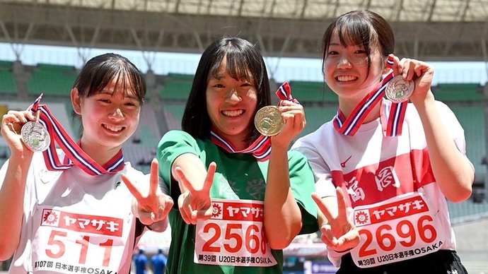 【第107回日本選手権】U20女子三段跳　表彰式