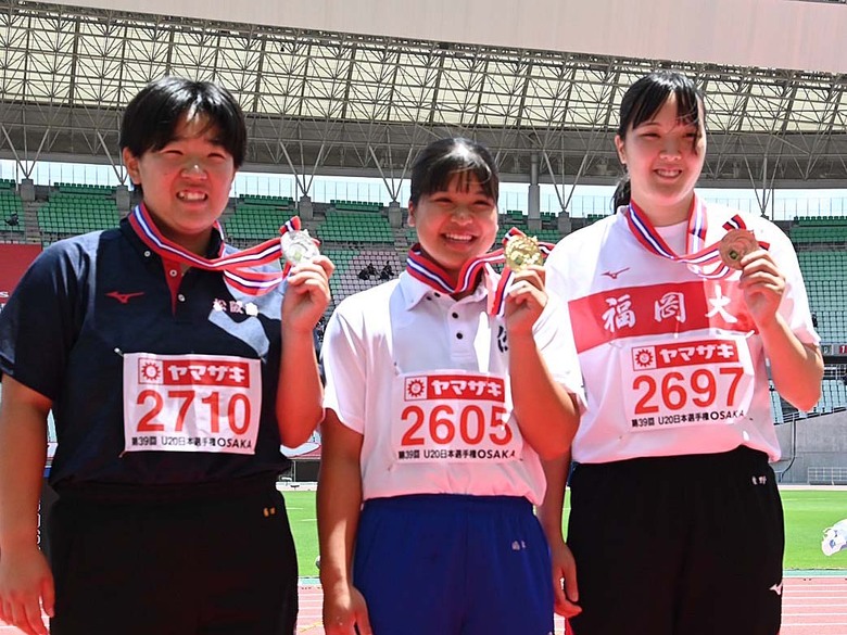 【第107回日本選手権】U20女子ハンマー投　表彰式