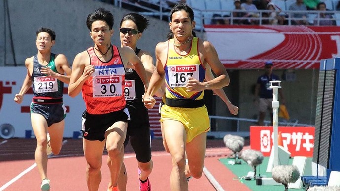 【第107回日本選手権】男子800m 予選1組　川元奨（スズキ）が1着で明日の決勝へ