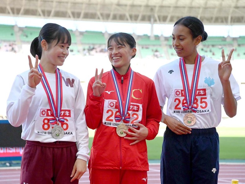 【第107回日本選手権】U20女子100mH　表彰式