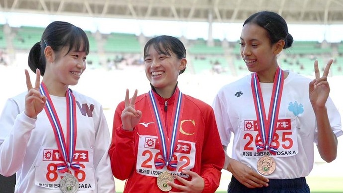 【第107回日本選手権】U20女子100mH　表彰式