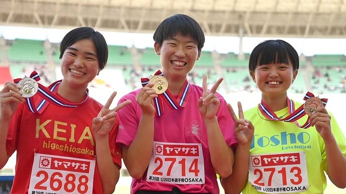 【第107回日本選手権】U20女子やり投　表彰式