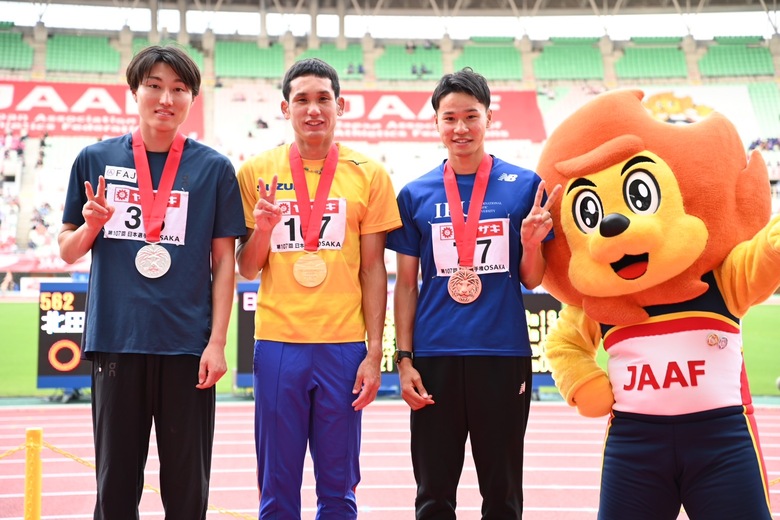 【第107回日本選手権】男子800m　表彰式
