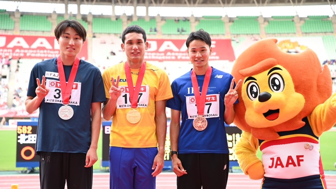 【第107回日本選手権】男子800m　表彰式