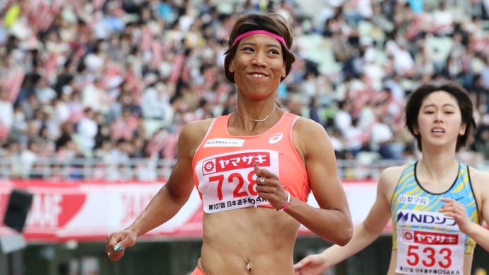 【第107回日本選手権】女子200m　100mとの2冠に輝いた君嶋愛梨沙