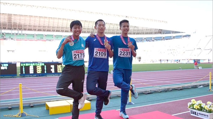 【第107回日本選手権】U20男子400mH　表彰式