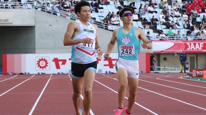 【第107回日本選手権】男子400m 予選1組　大会連覇を狙う佐藤風雅が1位通過