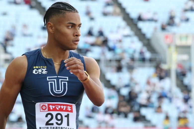 【第107回日本選手権】男子400m 予選3組　中島佑気ジョセフが45秒49でレースを制す。明日の決勝へ