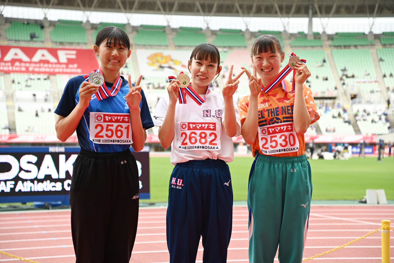 【第107回日本選手権】U20女子走幅跳　表彰式